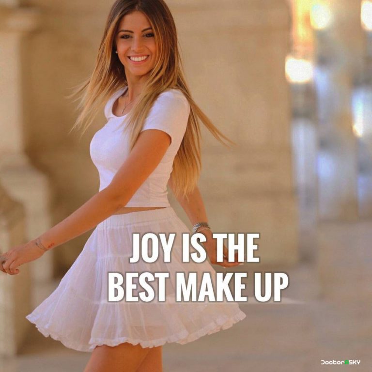 Joy is the best makeup