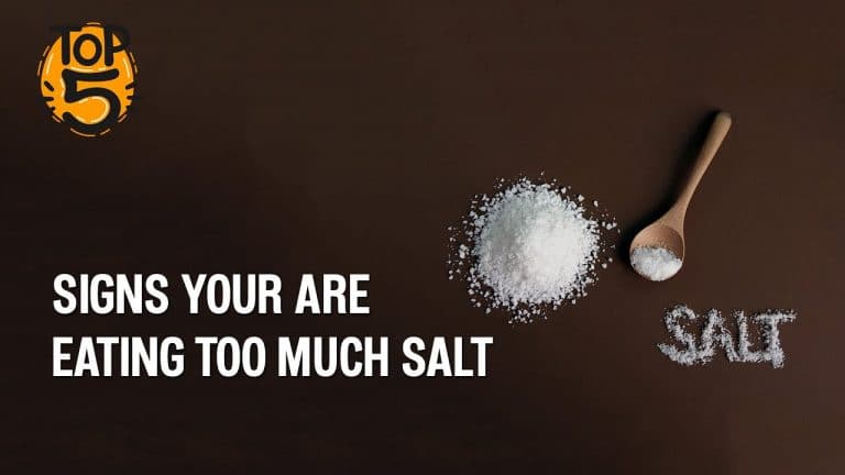 Top 5 signs you are eating too much salt